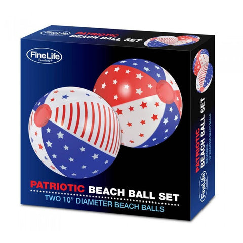 Patriotic Beach Ball Set Of 2