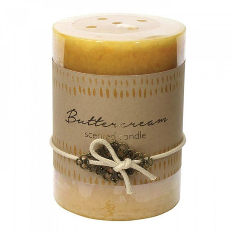 Buttercream Pillar Candle 3x4