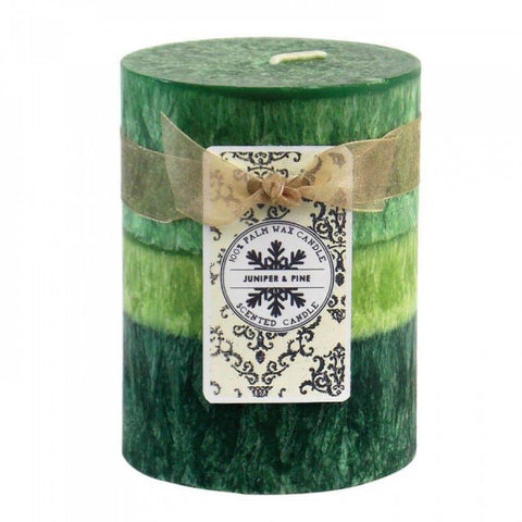 Juniper & Pine Pillar Candle 3x4