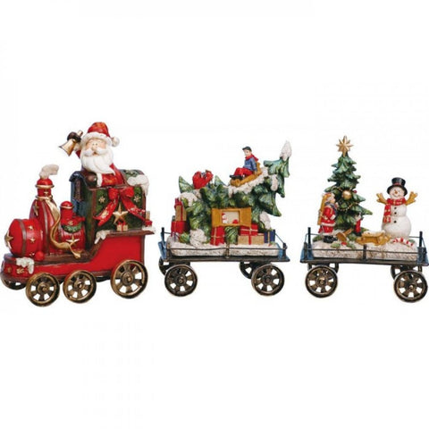 Christmas Train Decoration Set Of 3