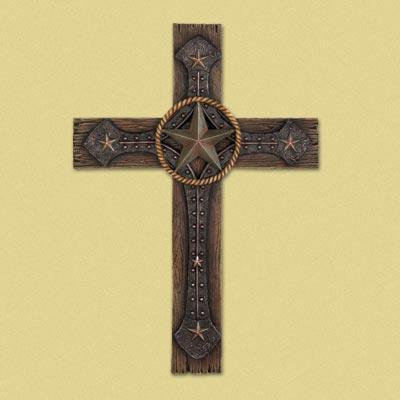 Rustic Cowboy Wall Cross