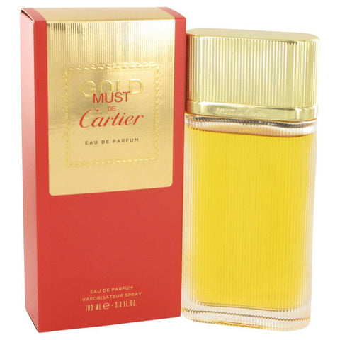 Must De Cartier Gold By Cartier Eau De Parfum Spray 3.3 Oz