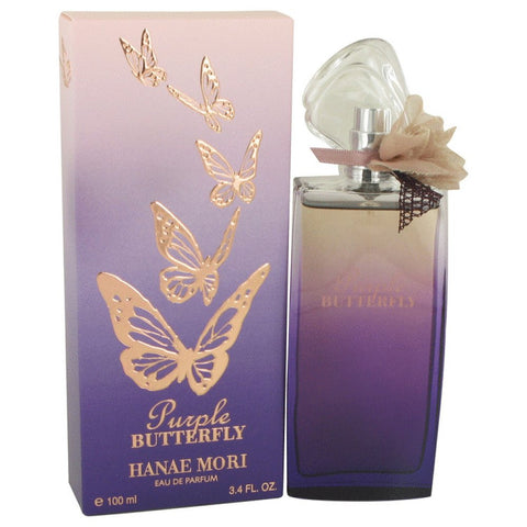 Hanae Mori Purple Butterfly By Hanae Mori Eau De Parfum Spray 3.4 Oz