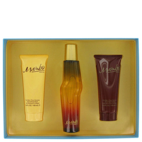 Mambo By Liz Claiborne Gift Set -- 3.4 Oz Cologne Spray + 3.4 Oz Body Wash + 3.4 Oz Body Moisturizer