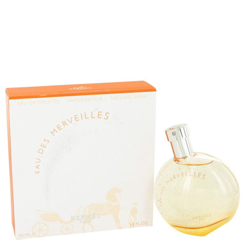 Eau Des Merveilles By Hermes Eau De Toilette Spray 1.6 Oz