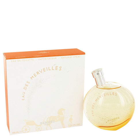 Eau Des Merveilles By Hermes Eau De Toilette Spray 3.4 Oz