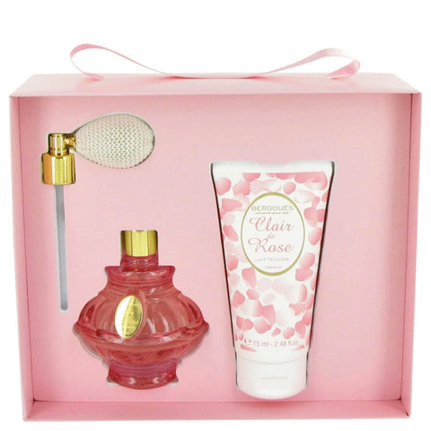 Clair De Rose By Berdoues Gift Set -- 2.6 Oz Eau De Toilette Spray + 2.5 Oz Body Lotion