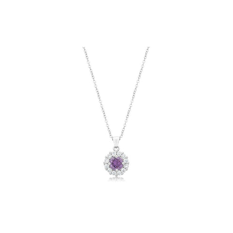 Bella Bridal Pendant In Purple