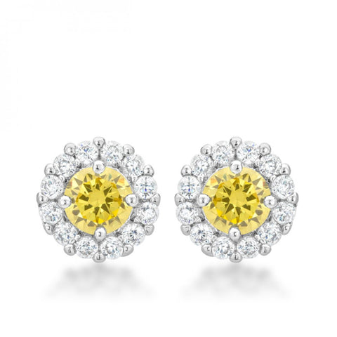 Bella Bridal Earrings In Yellow