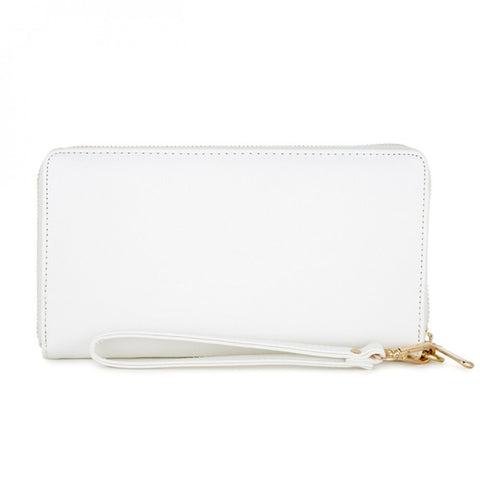 Martha White Faux Leather Clutch