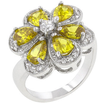 Yellow Floral Ring
