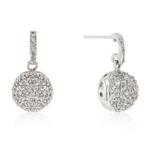 Crystal Ball Dangle Earrings