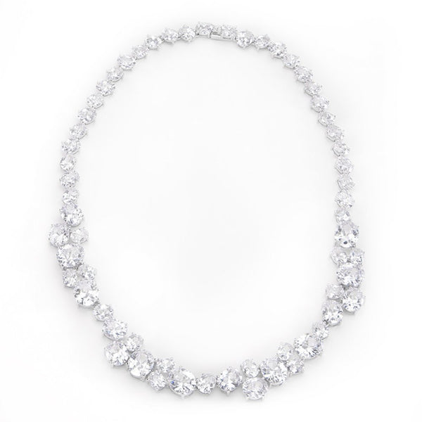 Bejeweled Cz Collar Necklace