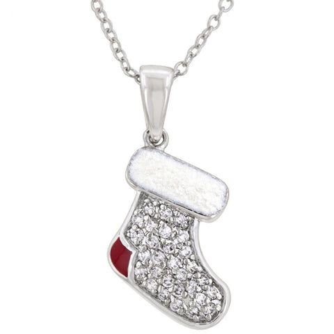 Red And White Stocking Pendant
