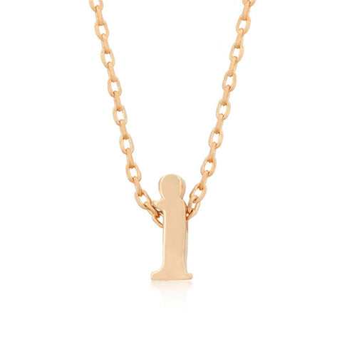 Rose Gold Initial I Pendant