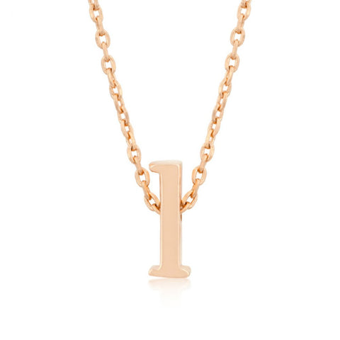 Rose Gold Initial L Pendant