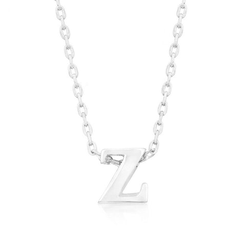 Silvertone Initial Z Pendant