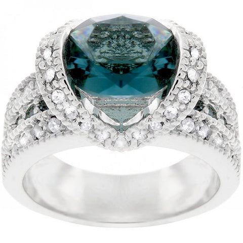 Ovaline Blue Ring