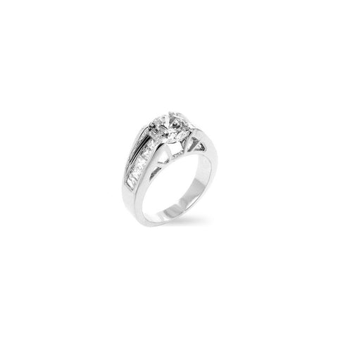 Timeless Clear Engagement Ring