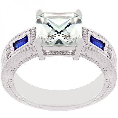 Prima Donna Sapphire Blue Cubic Zirconia Ring
