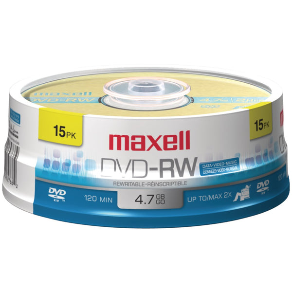Maxell 4.7gb 120-minute Dvd-rws (15-ct Spindle)