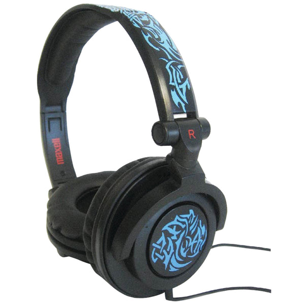Maxell Amplified Heavy Bass Headphones (blue Tribal)