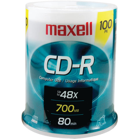 Maxell 700mb 80-minute Cd-rs (100-ct Spindle)