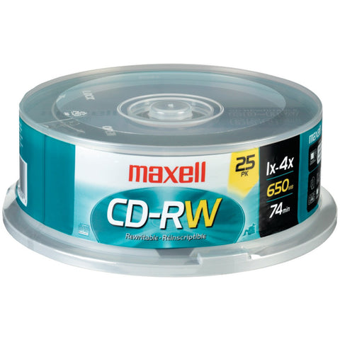 Maxell 700mb 80-minute Cd-rws (25-ct Spindle)