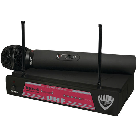 Nady Uhf Professional Handheld Wireless Microphone System With Digitru Diversity