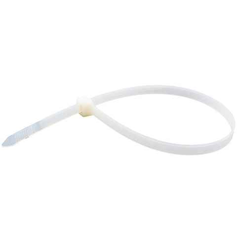 Axis Self-Locking Nylon Cable Ties, 100 Pk (15", Clear, 7.6 Mm Wide, 120Lb-Tensile Strength)