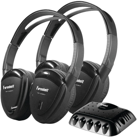 Power Acoustik 2 Sets Of Single-channel Ir Wireless Headphones With Transmitter