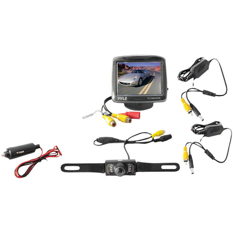 Pyle 3.5" Wireless Rearview Camera & Monitor System With Night Vision