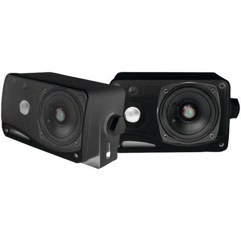 Pyle Pro Hydra Series 3.5" 200-Watt 3-Way Weatherproof Mini-Box Speaker System (Black)