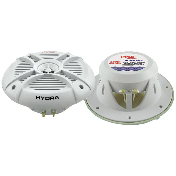 Pyle Pro Hydra Series Aqua Pro 6.5" 250-Watt 2-Way Marine Speakers
