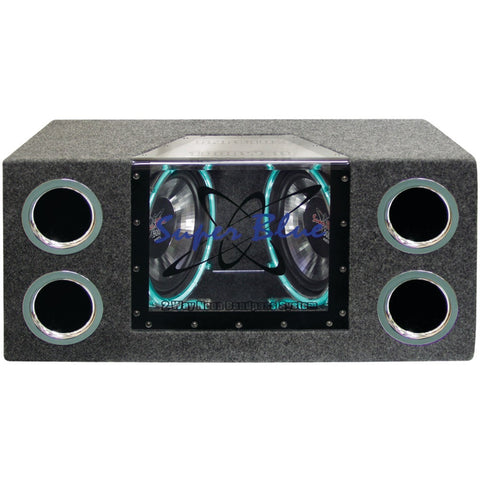 Pyramid Dual Bandpass System With Neon Accent Lighting (10", 1,000 Watts)