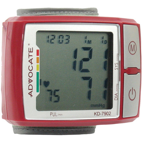 Advocate Wrist Blood Pressure Monitor With Color Indicator