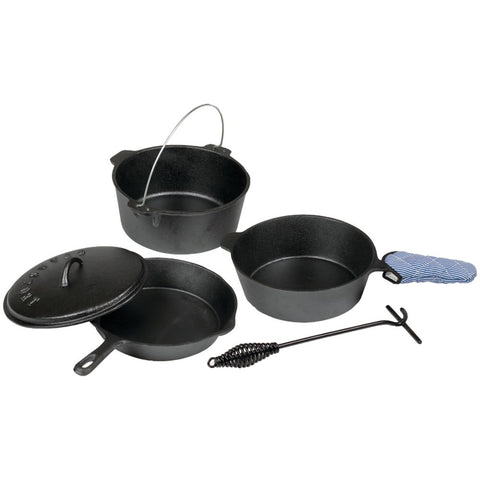 Stansport 6-piece Iron Cook Set