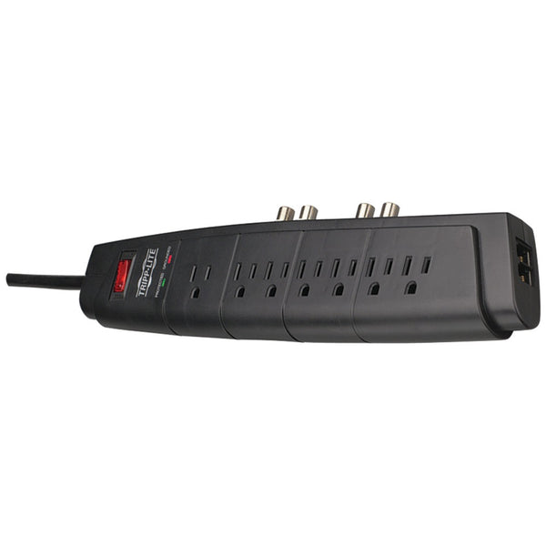 Tripp Lite 7-outlet Home Theater Surge Protector (telephone & Dual Coaxial Protection)