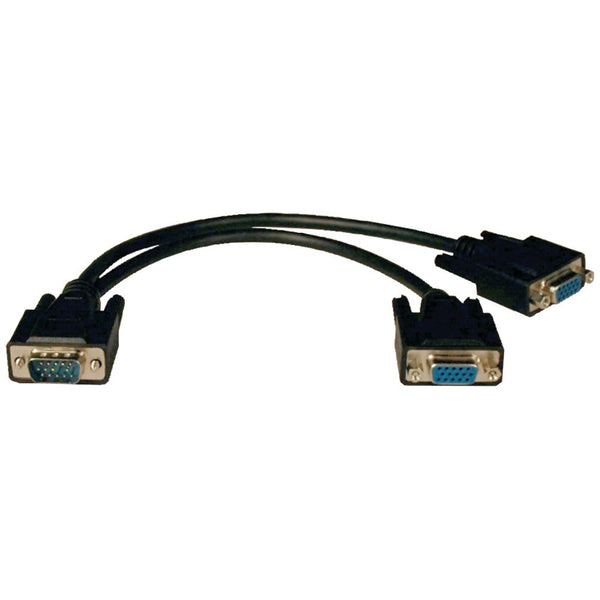 Tripp Lite Vga Monitor Y-splitter Cable 1ft (for 1600 X 1200 High-resolution Monitors)