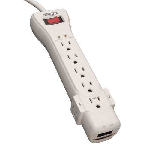Tripp Lite 7-outlet Surge Protector (telephone Protection 7ft Cord)