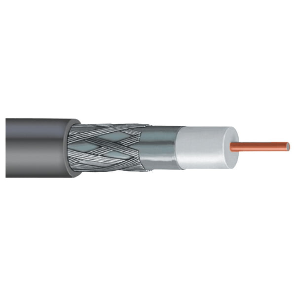 Vextra Dish-approved Single Rg6 Cable 1000ft (gray)