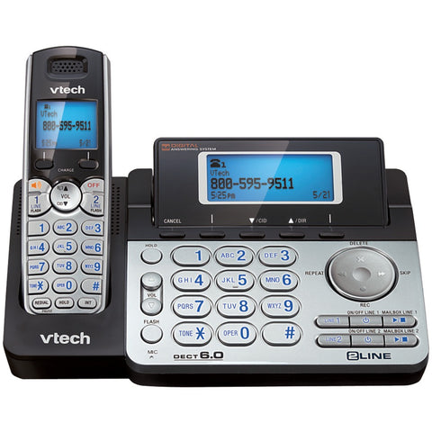 Vtech Dect 6.0 Cordless 2-line Phone System With Digital Answering System (single-handset System)
