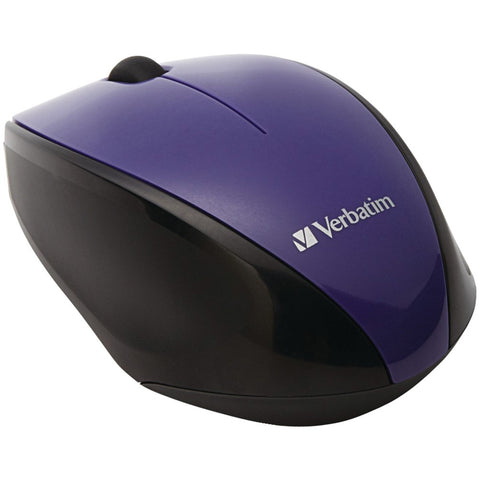 Verbatim Wireless Multi-trac Blue Led Optical Mouse (purple)