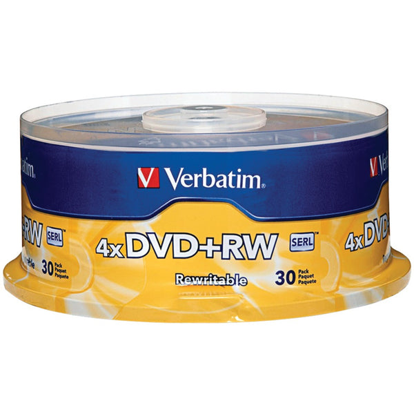 Verbatim 4.7gb 4x Dvd+rws 30-ct Spindle