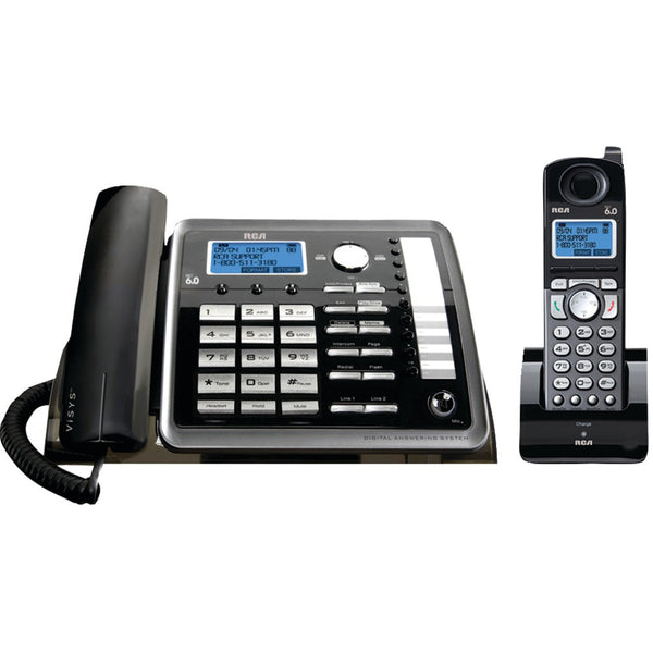 Rca 2-line Corded And Cordless Expandable Phone With Caller Id & Answerer