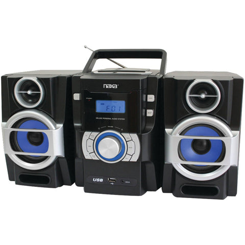 Naxa Portable Cd And Mp3 Player With Pll Fm Radio Detachable Speakers & Remote