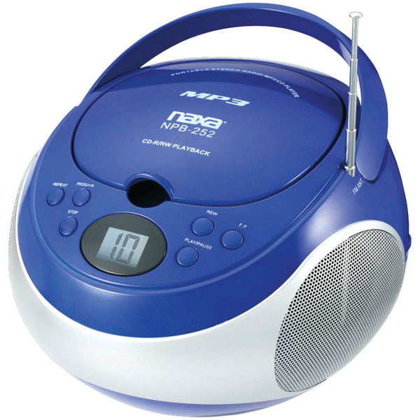 Naxa Portable Cd And Mp3 Players With Am And Fm Stereo (blue)
