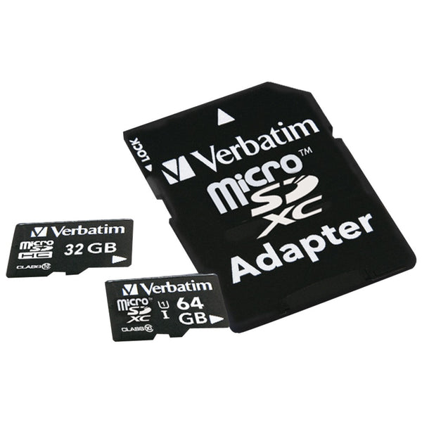 Verbatim Microsdhc Card With Adapter (16gb; Class 10)
