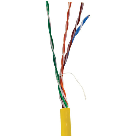 Vericom Cat-5e Utp Solid Riser Cmr Cable 1000ft (yellow)
