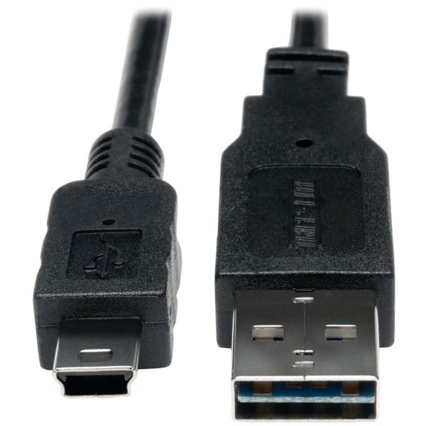 Tripp Lite A-male To Mini B-male Reversible Usb 2.0 Cable 3ft